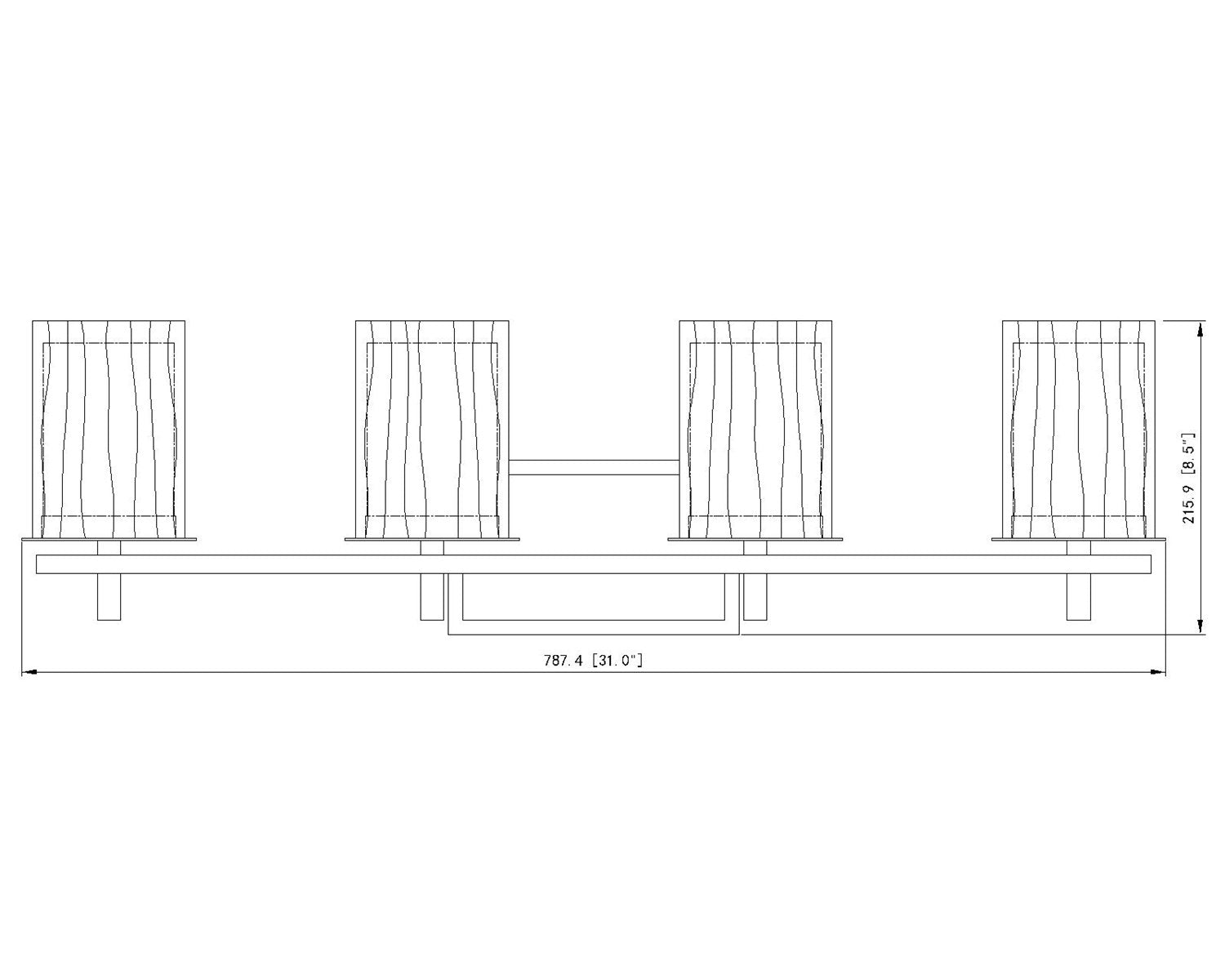 4 Light Vanity