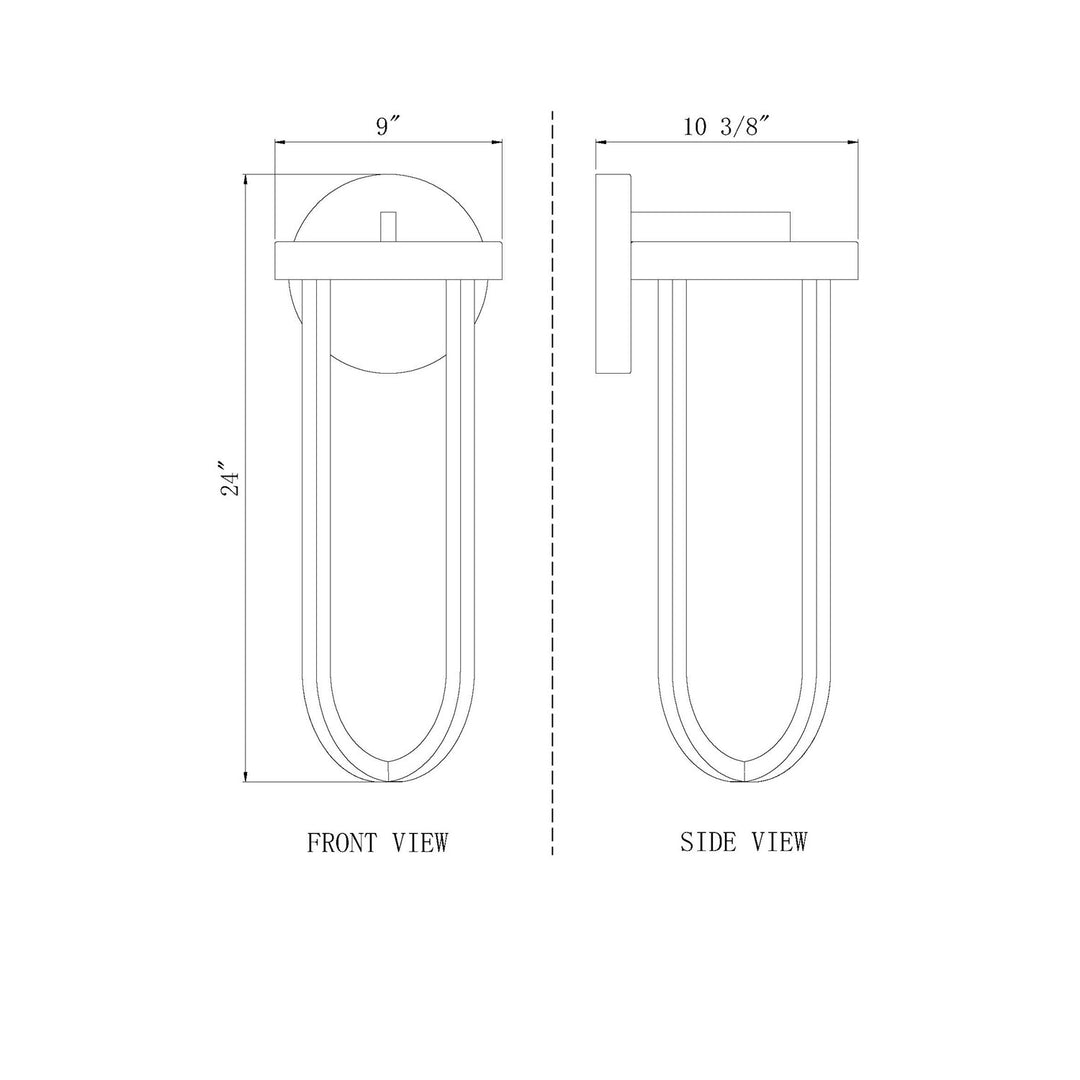 1 Light Outdoor Wall Light
