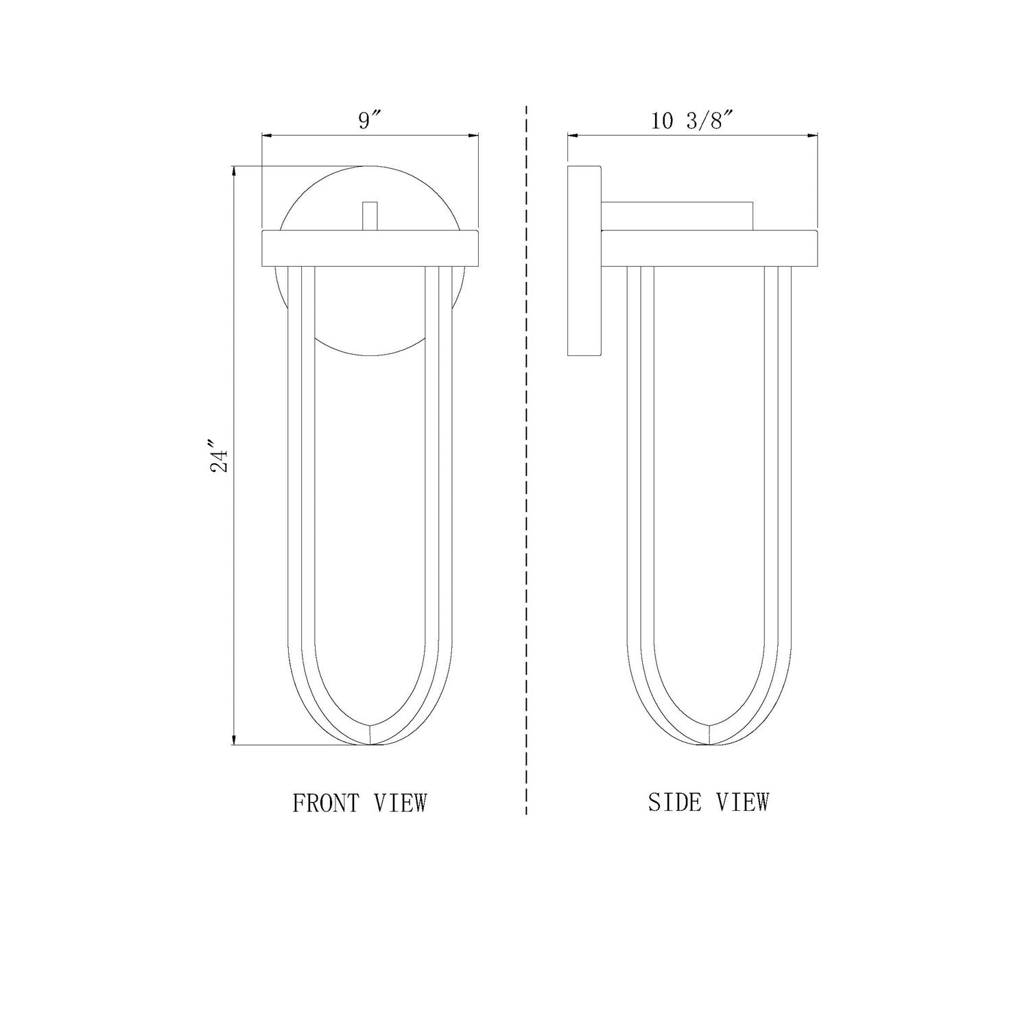 1 Light Outdoor Wall Light