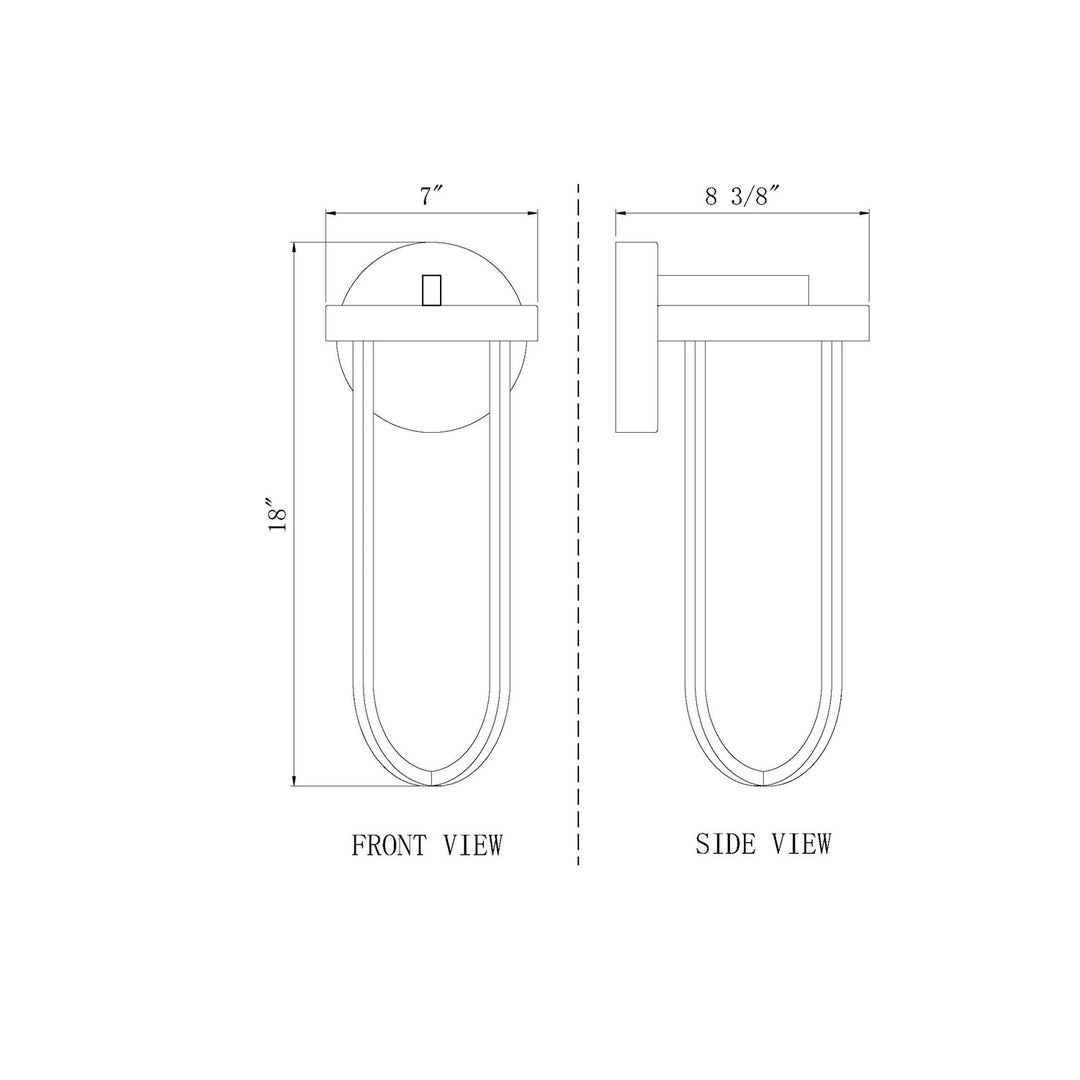 1 Light Outdoor Wall Light