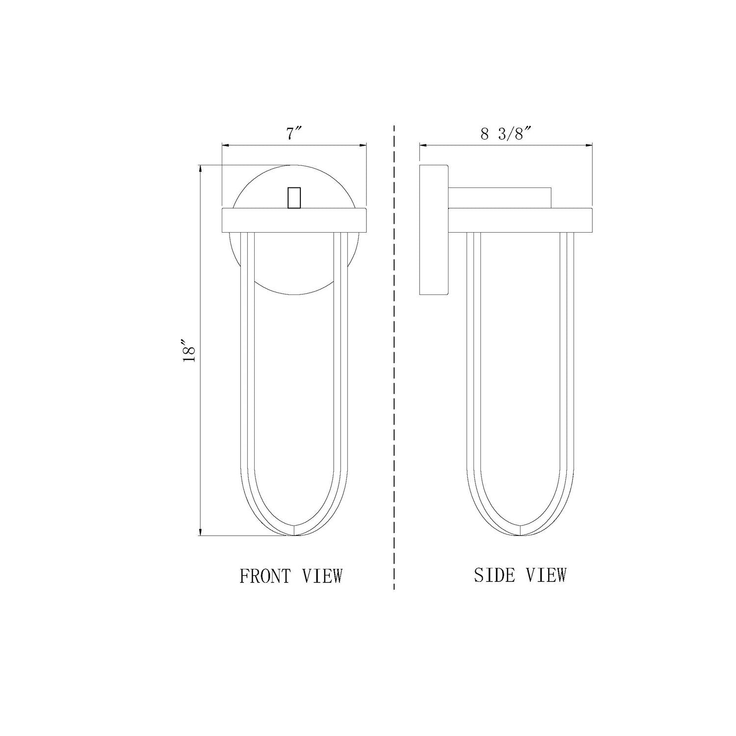 1 Light Outdoor Wall Light