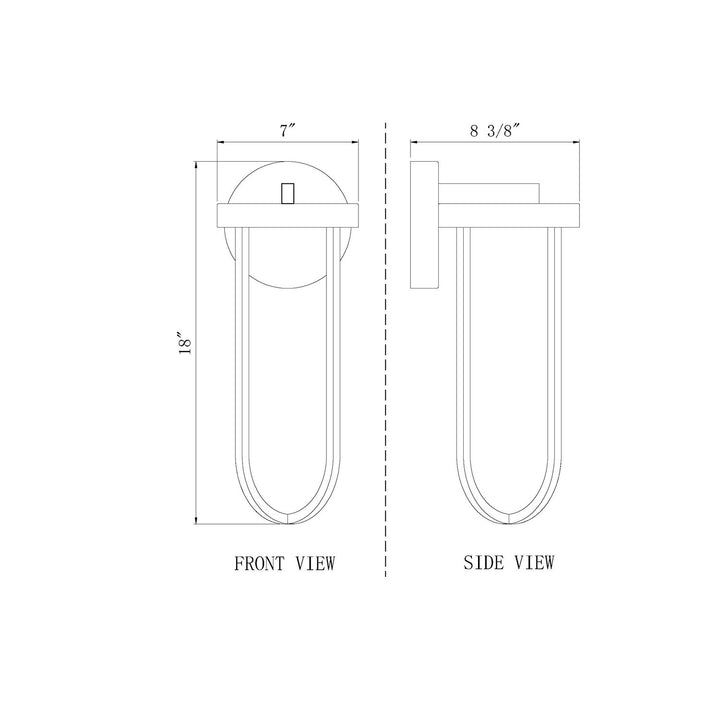 1 Light Outdoor Wall Light