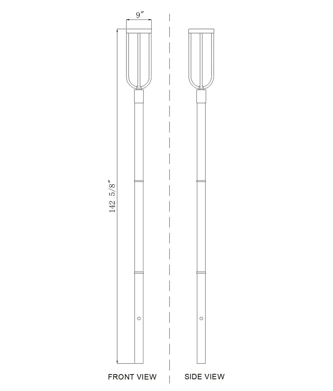 1 Light Outdoor Post Mounted Fixture