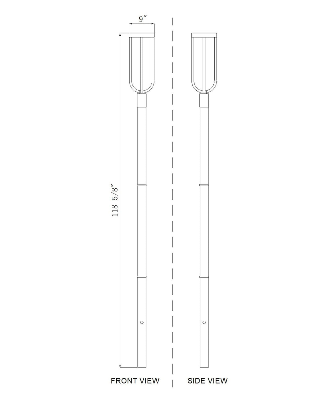 1 Light Outdoor Post Mounted Fixture