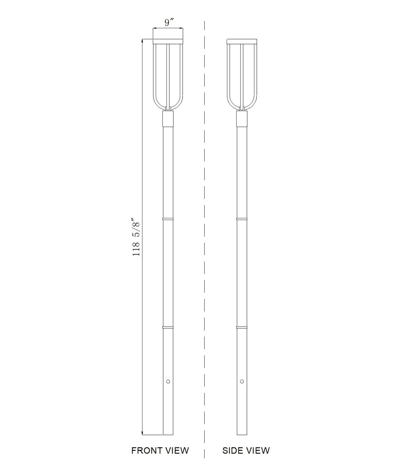 1 Light Outdoor Post Mounted Fixture