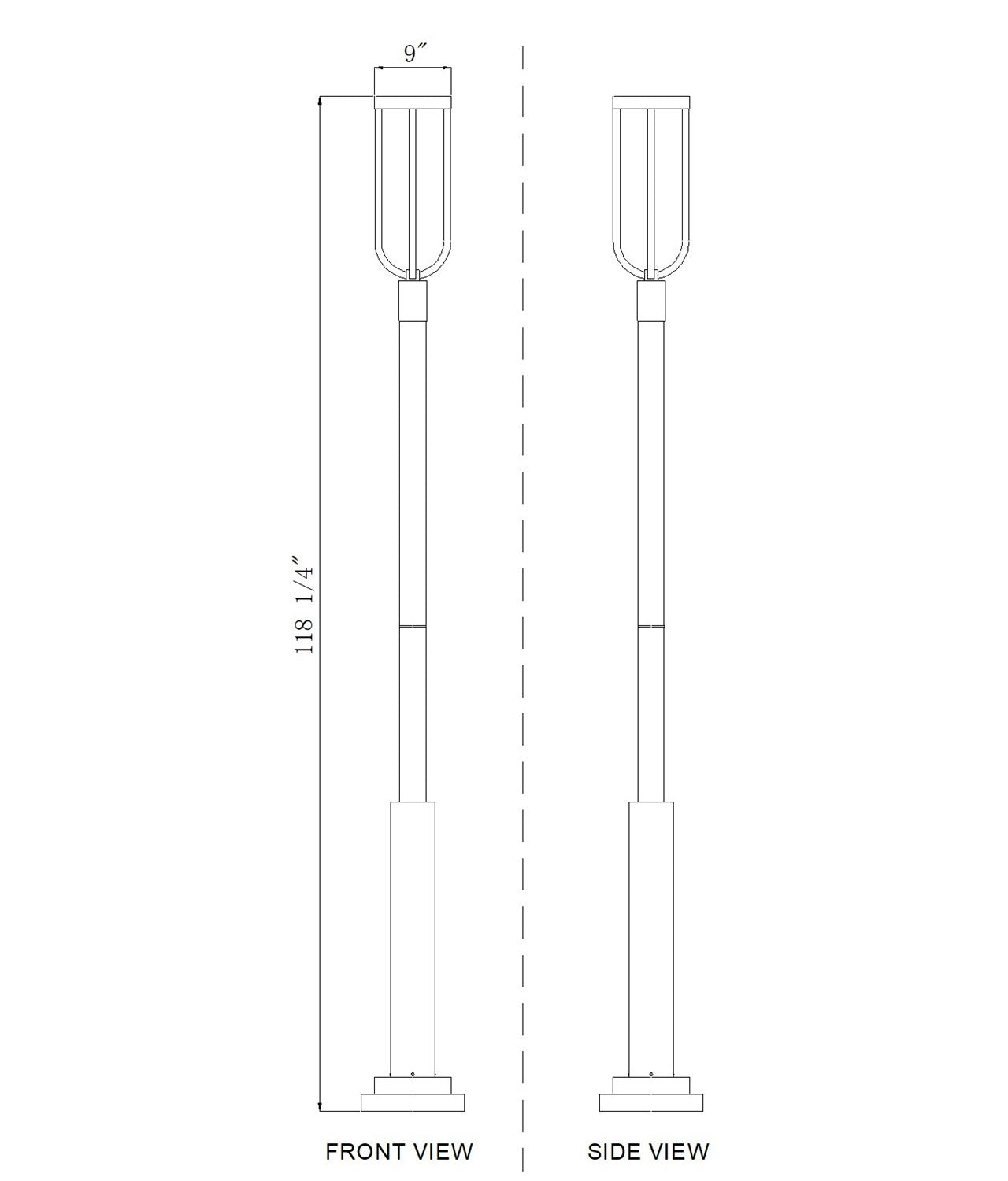 1 Light Outdoor Post Mounted Fixture