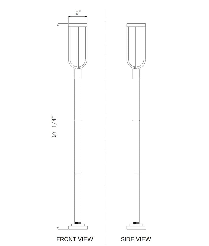 1 Light Outdoor Post Mounted Fixture