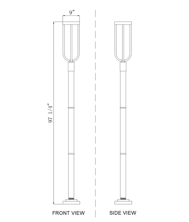 1 Light Outdoor Post Mounted Fixture