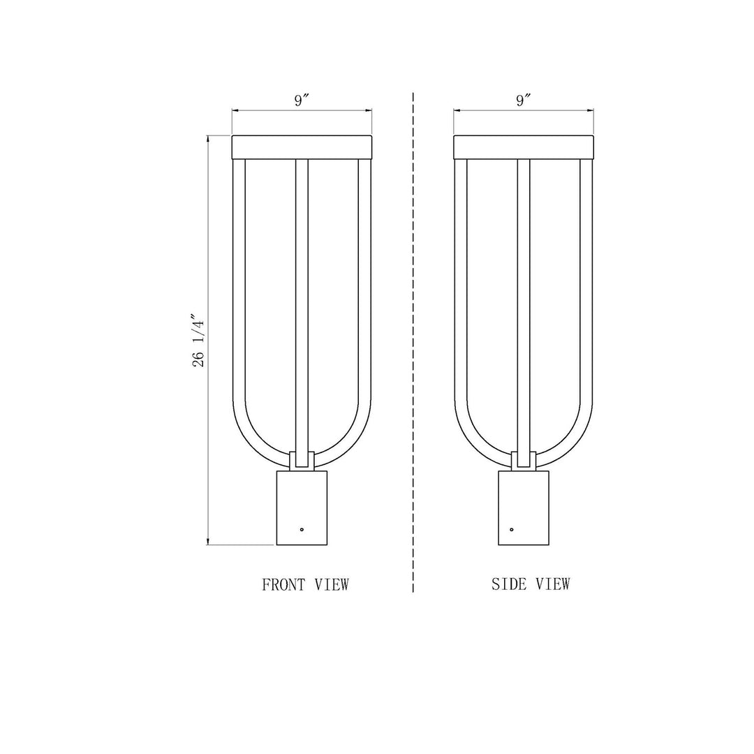 1 Light Outdoor Post Mount Fixture