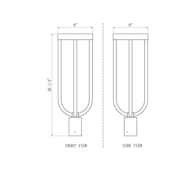 1 Light Outdoor Post Mount Fixture