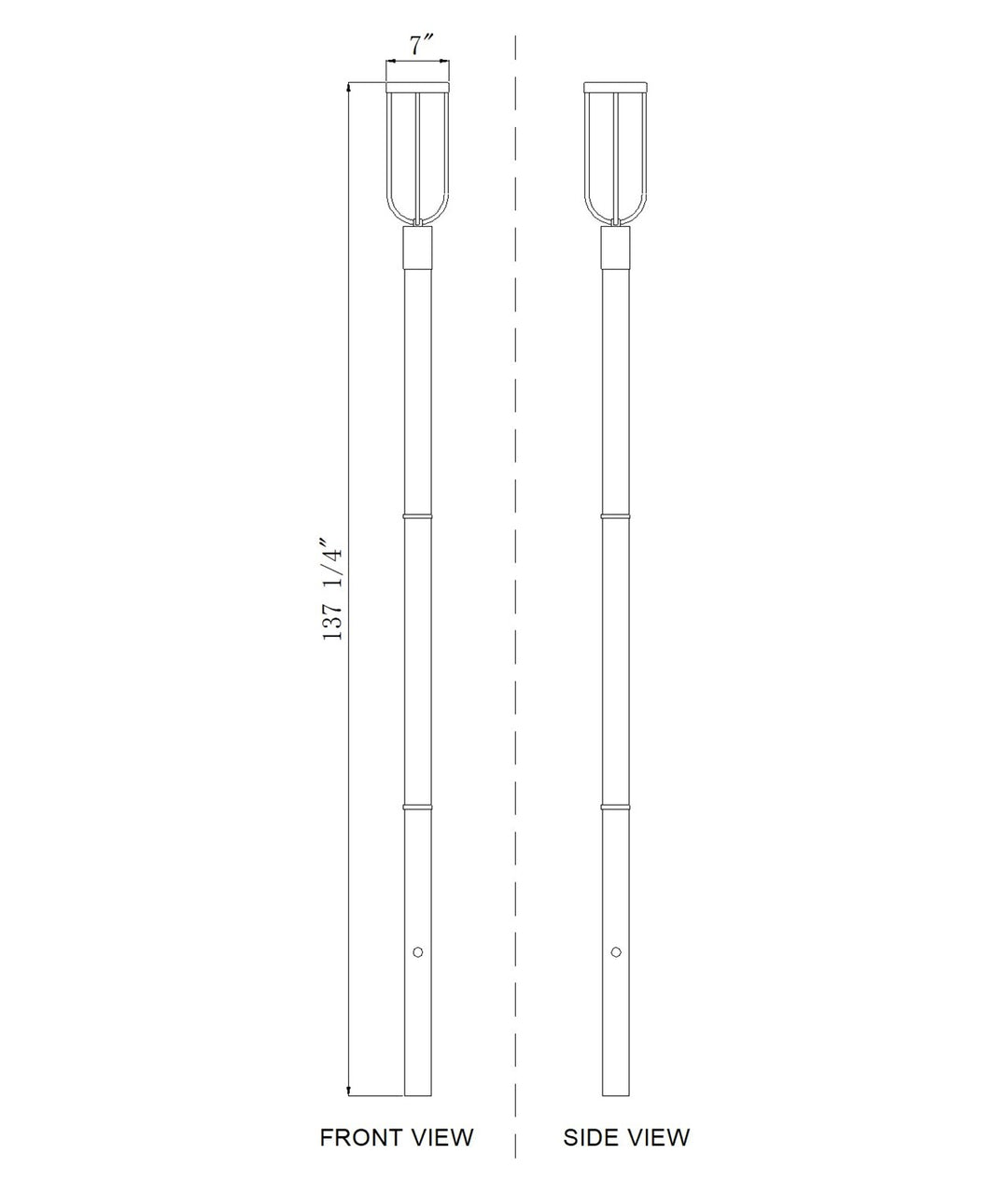 1 Light Outdoor Post Mounted Fixture