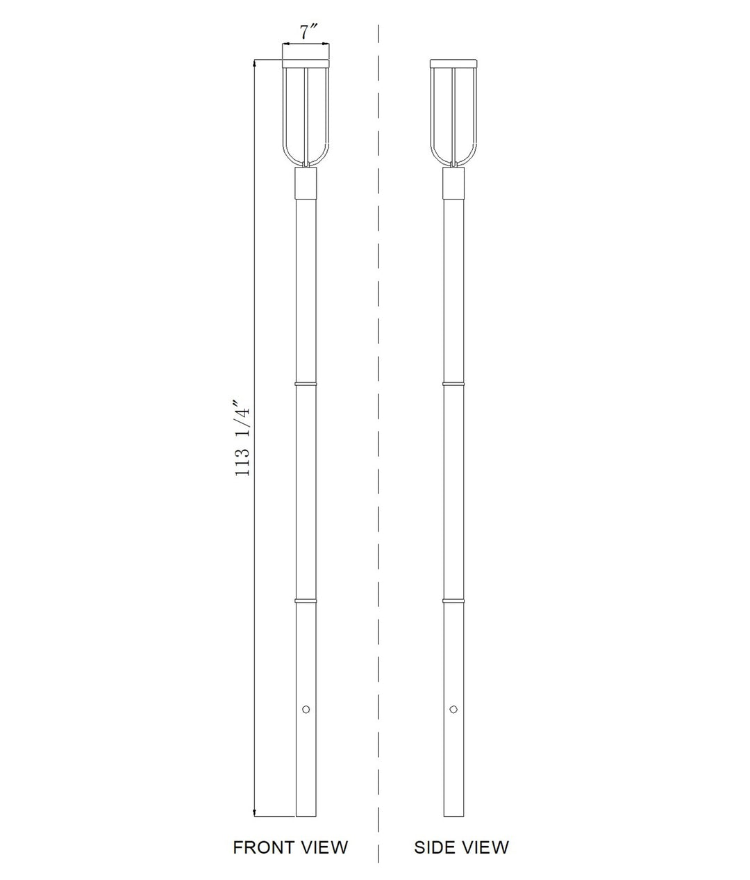 1 Light Outdoor Post Mounted Fixture