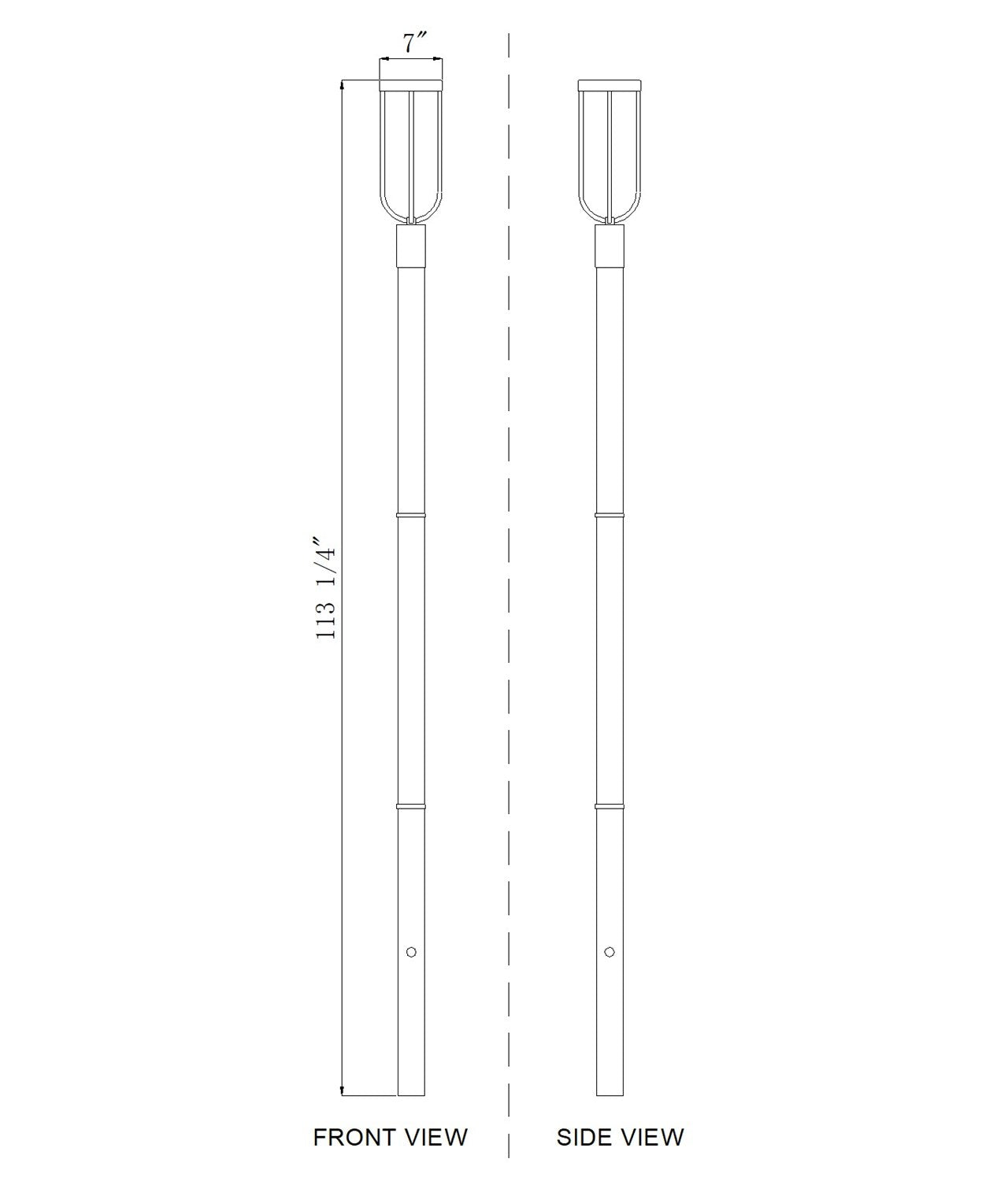1 Light Outdoor Post Mounted Fixture