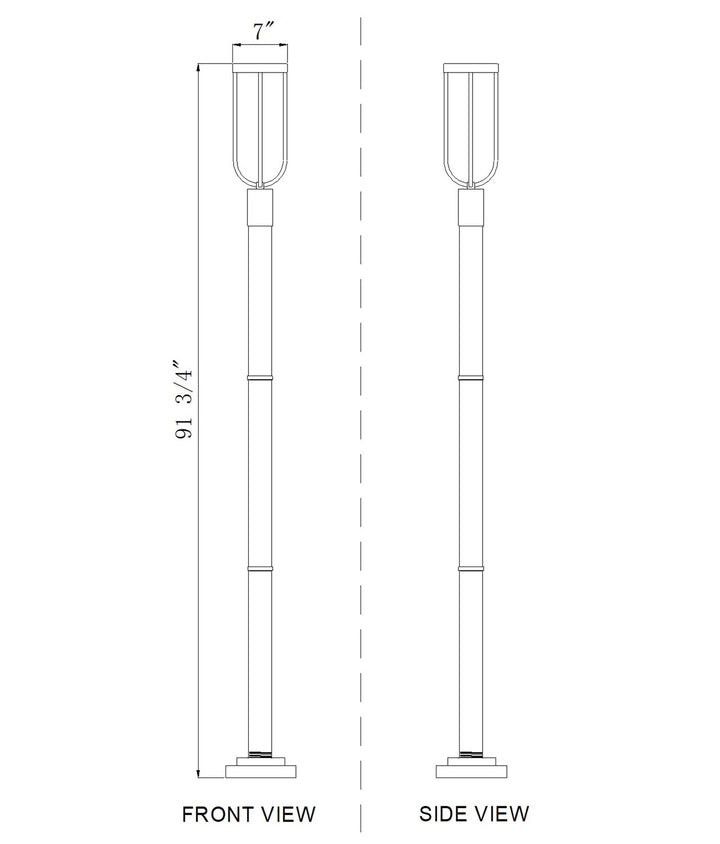 1 Light Outdoor Post Mounted Fixture