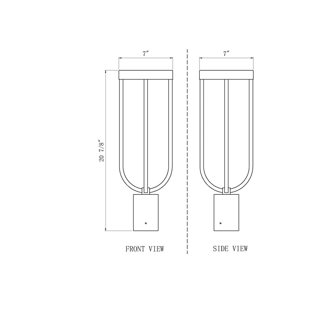 1 Light Outdoor Post Mount Fixture
