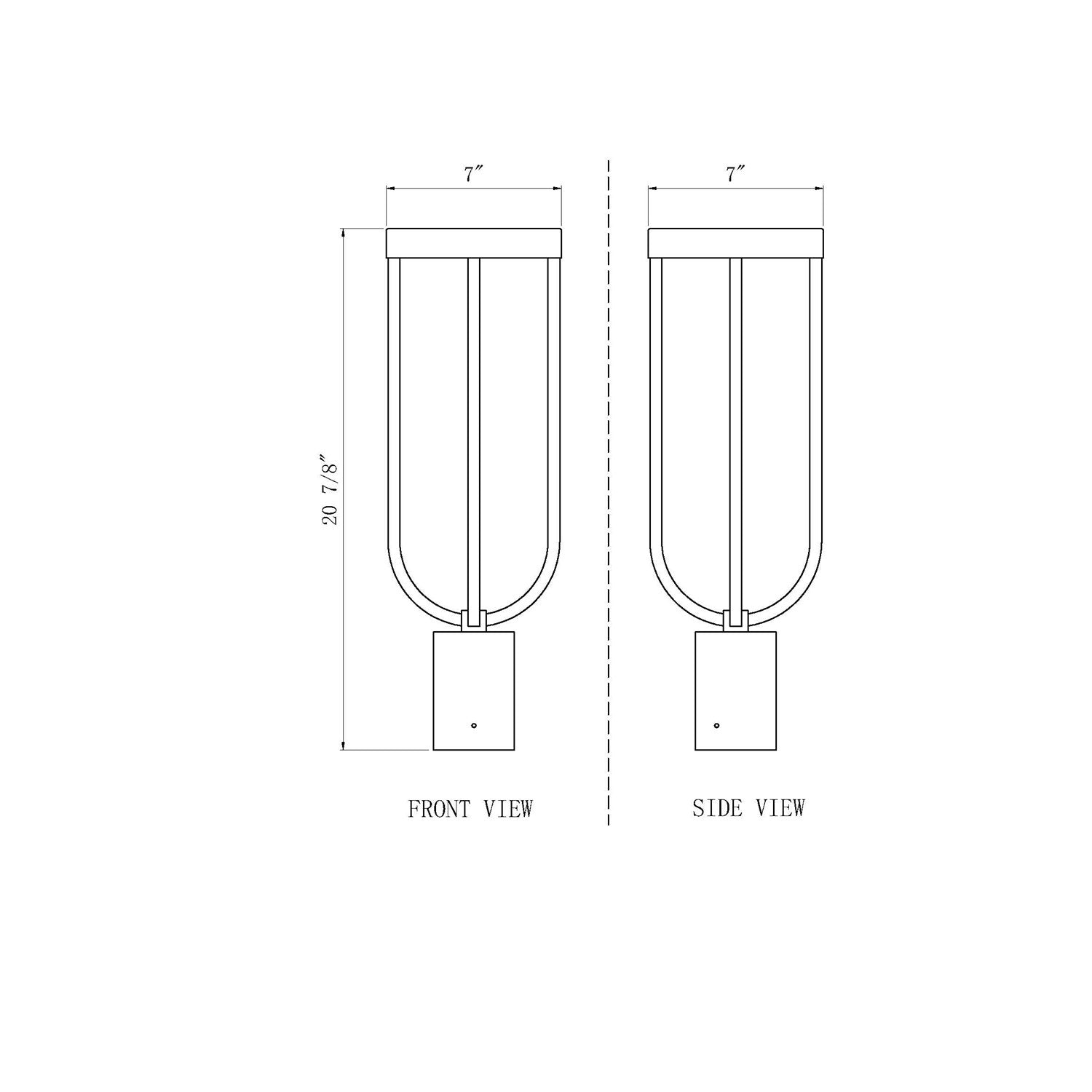 1 Light Outdoor Post Mount Fixture