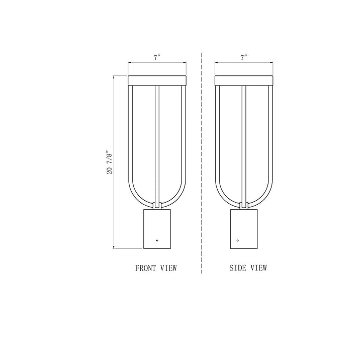 1 Light Outdoor Post Mount Fixture