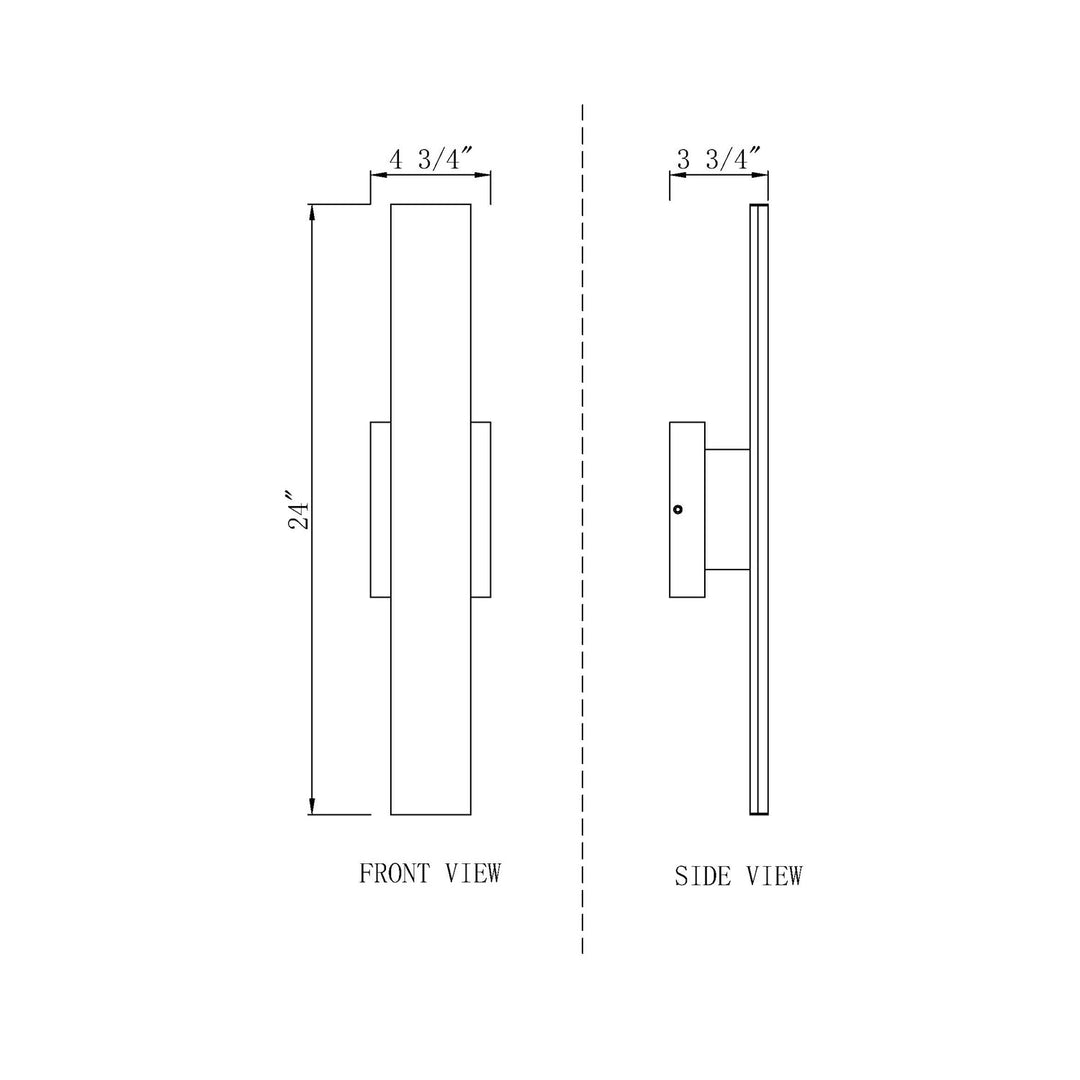 2 Light Outdoor Wall Light