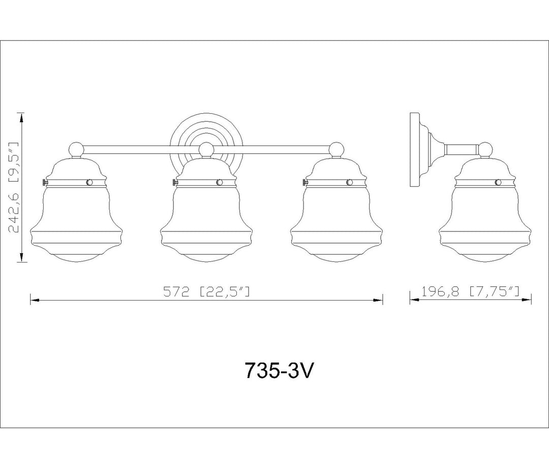 3 Light Vanity