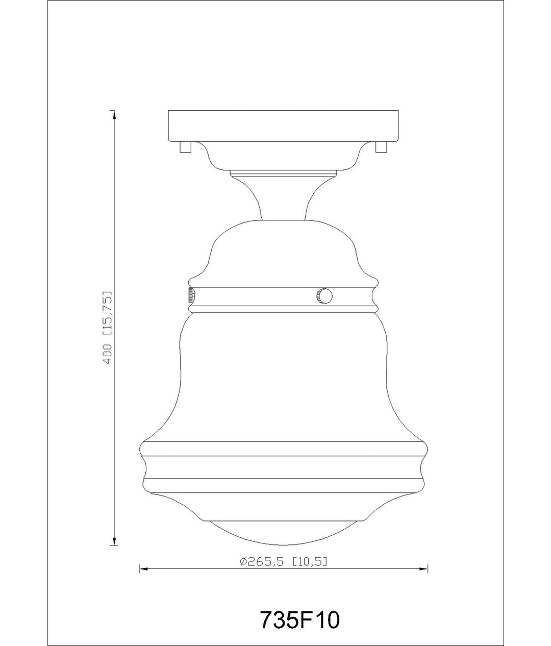 1 Light Flush Mount
