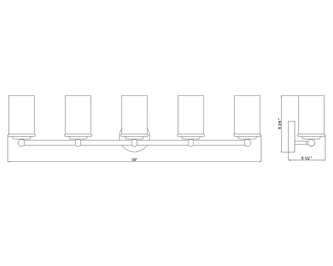 5 Light Vanity