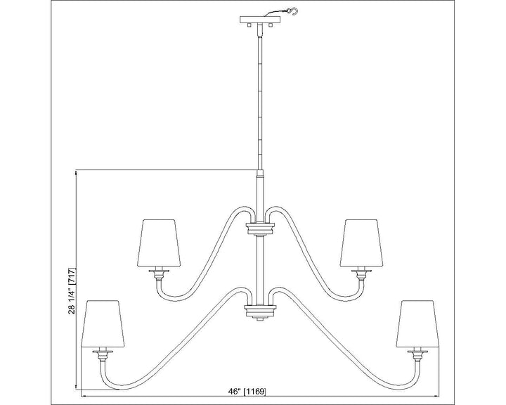 9 Light Chandelier