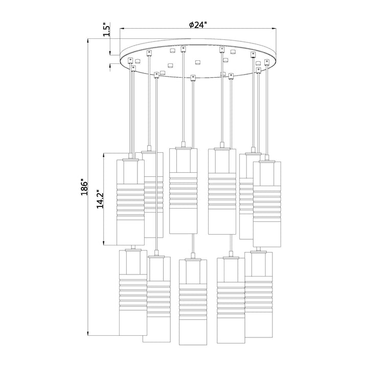 11 Light Chandelier