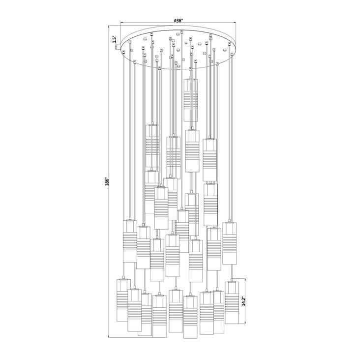 27 Light Chandelier