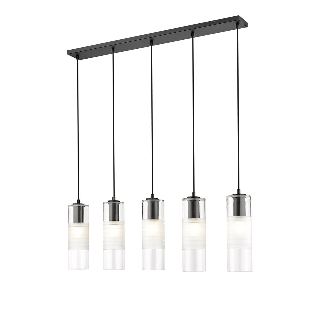 5 Light Linear Chandelier by Z-Lite