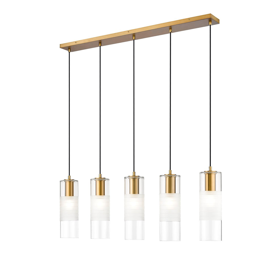 5 Light Linear Chandelier by Z-Lite