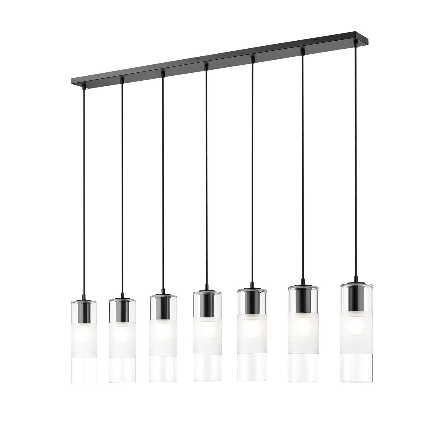 7 Light Linear Chandelier by Z-Lite