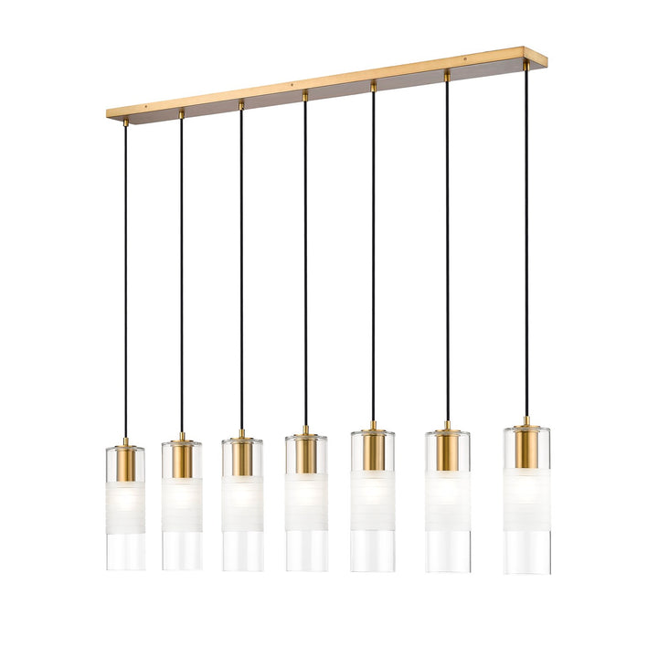 7 Light Linear Chandelier by Z-Lite