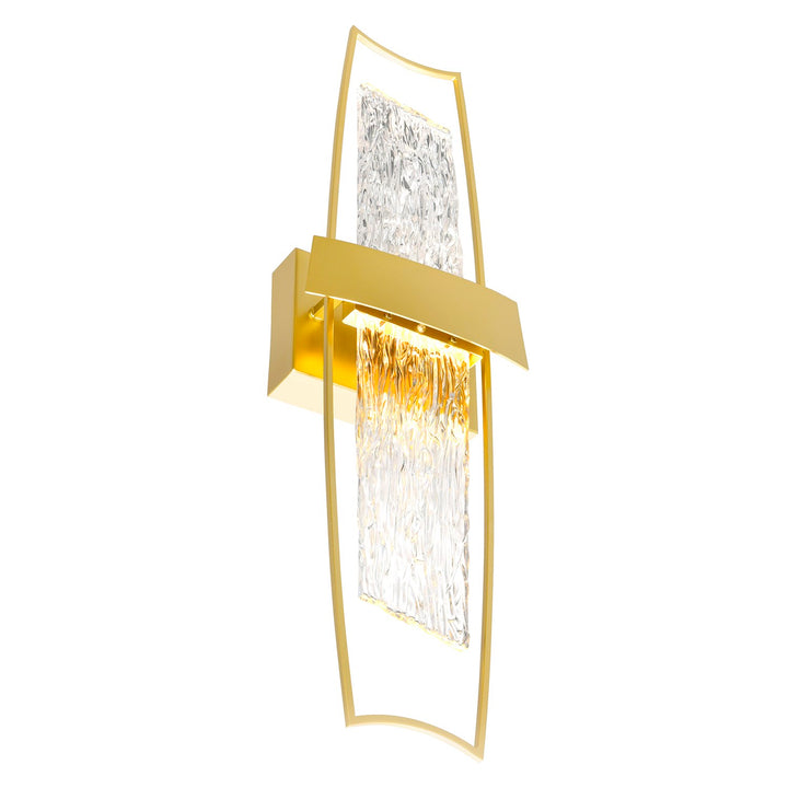Integrated Led Satin Gold Wall Light