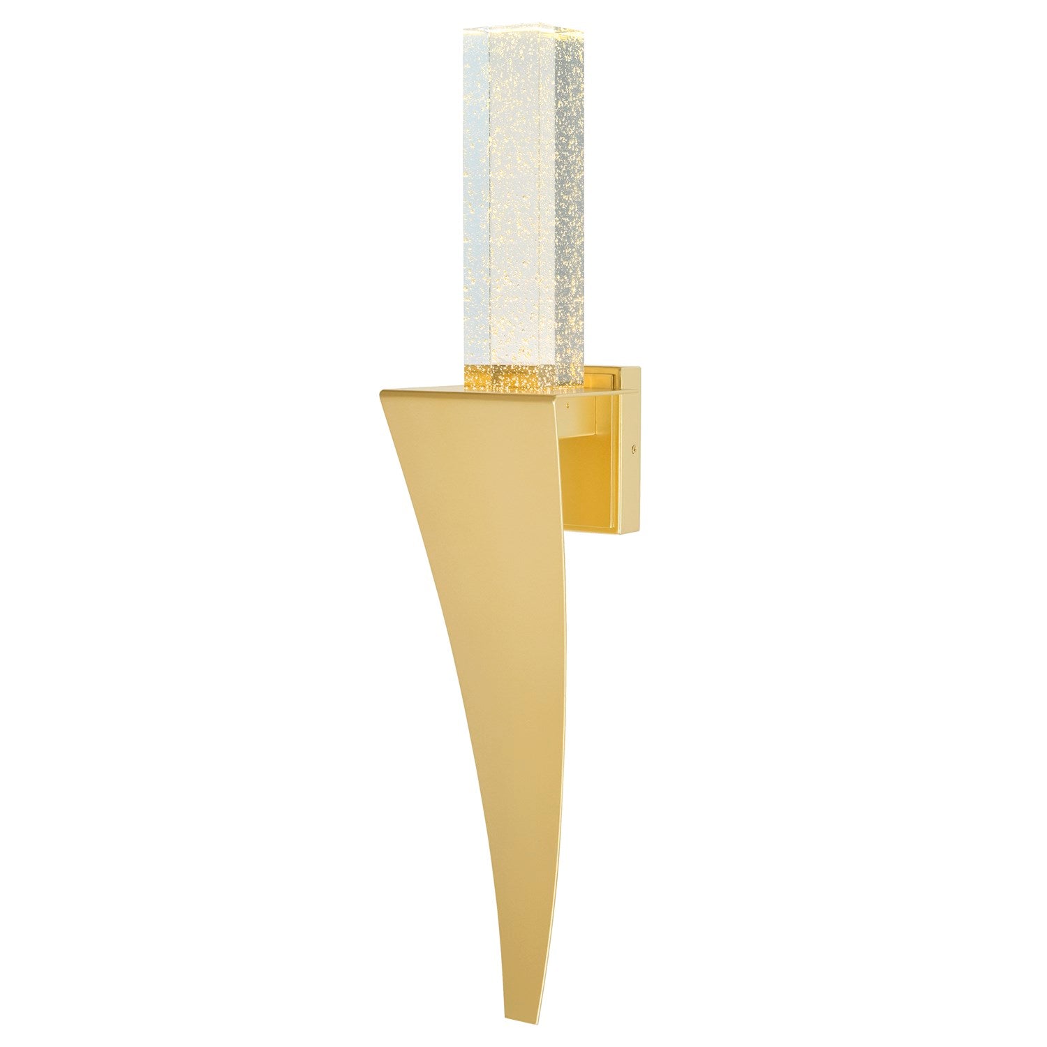 Integrated Led Satin Gold Wall Light by CWI Lighting