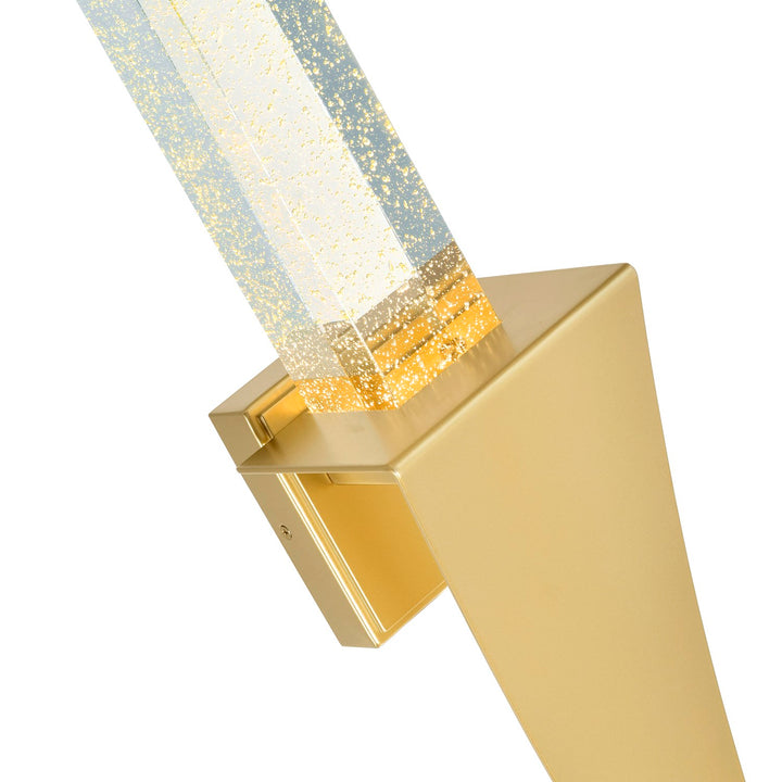 Integrated Led Satin Gold Wall Light