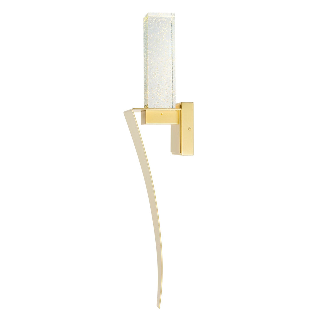 Integrated Led Satin Gold Wall Light