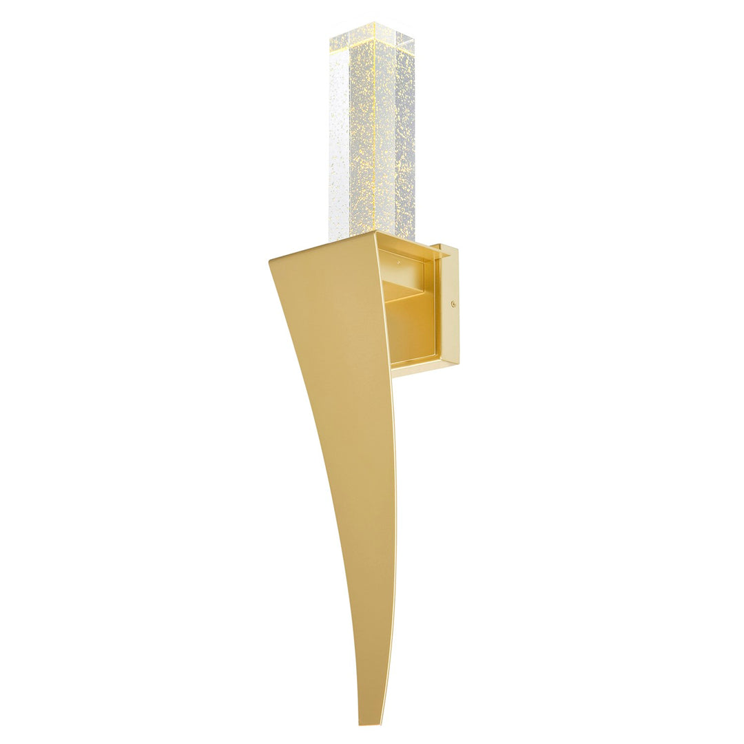 Integrated Led Satin Gold Wall Light