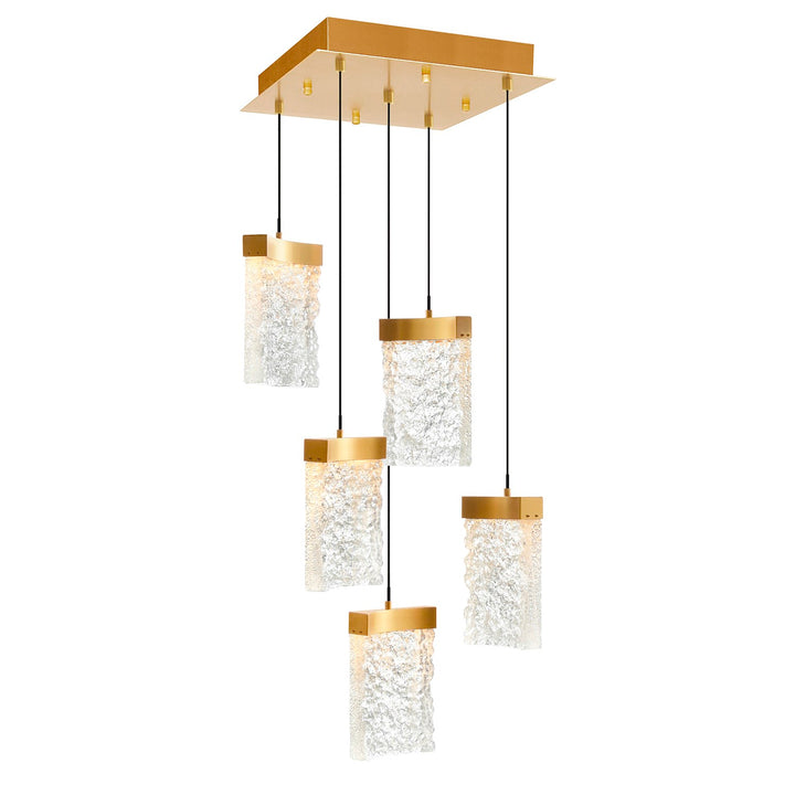 Integrated Led Brass Mini Pendant by CWI Lighting