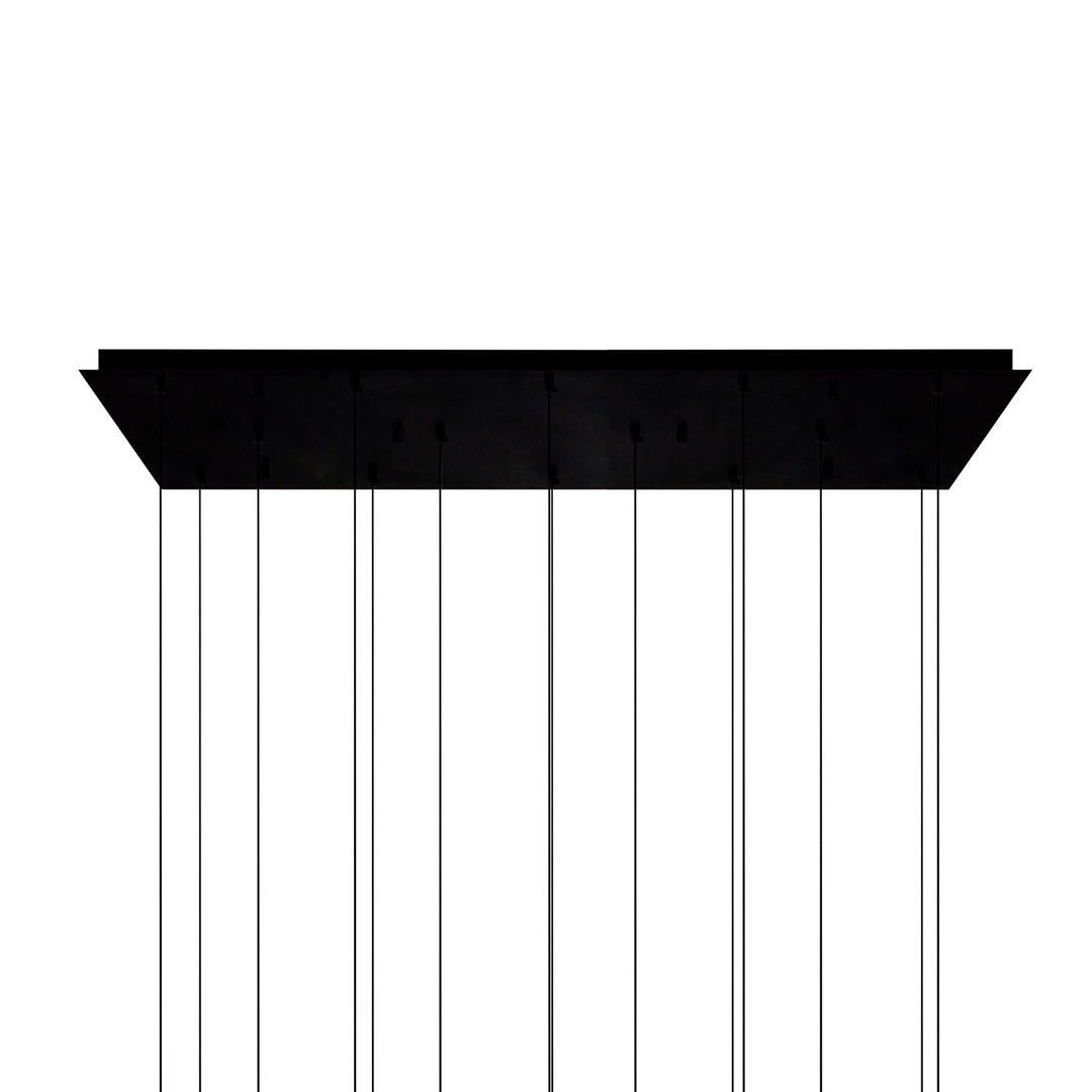 Integrated Led Black Chandelier