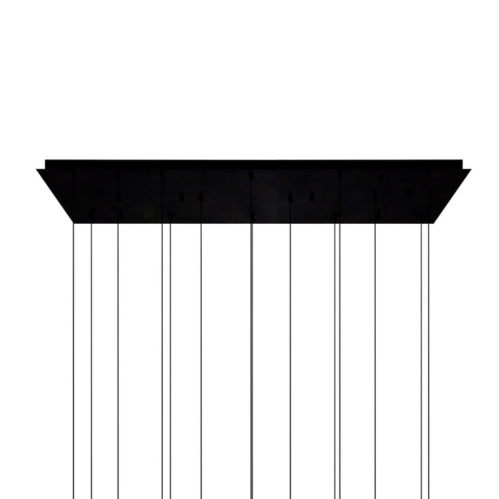 Integrated Led Black Chandelier