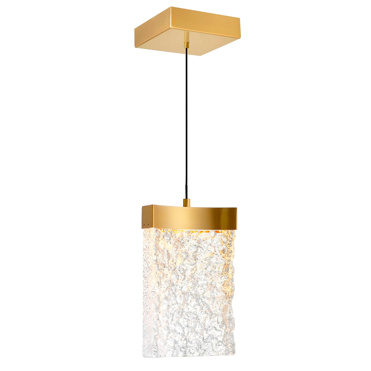Integrated Led Brass Mini Pendant by CWI Lighting