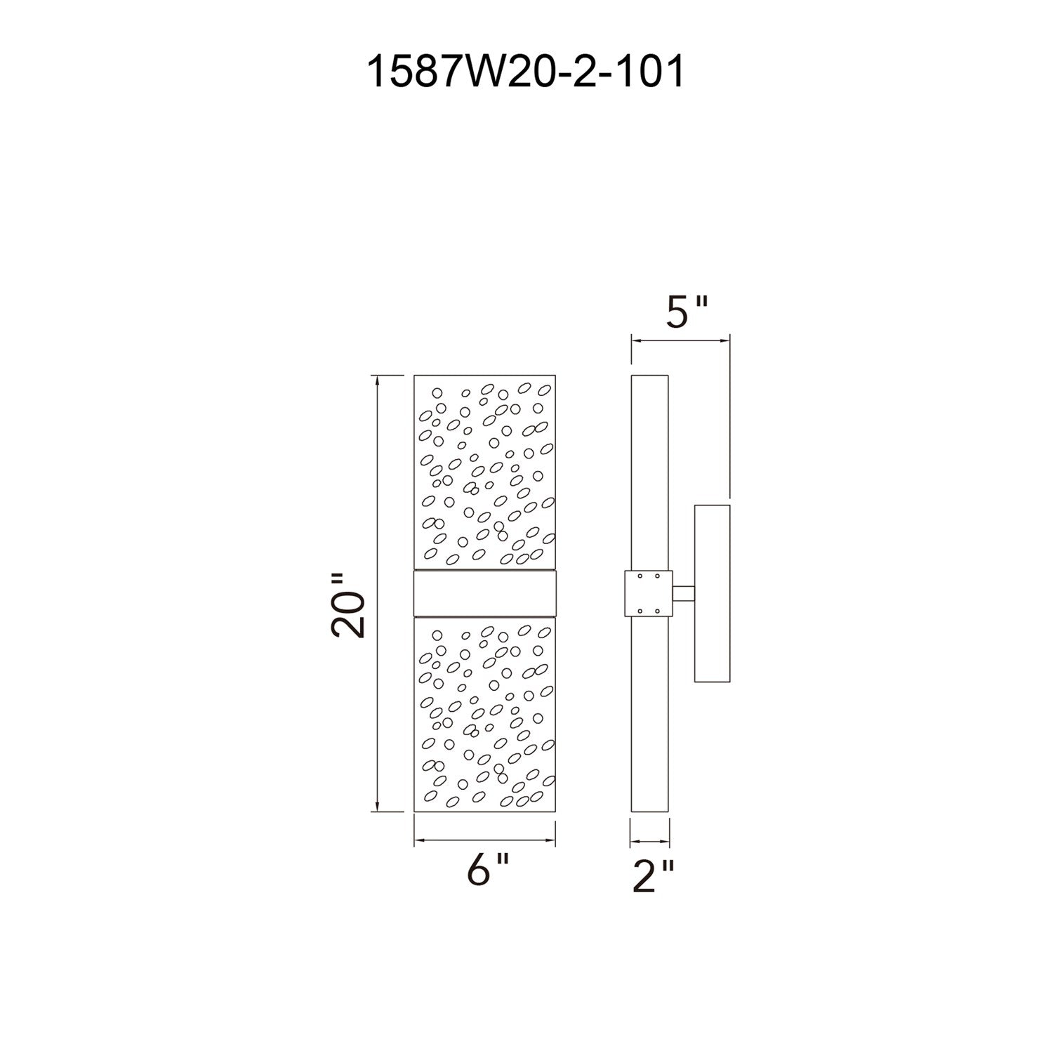 Integrated Led Black Wall Light