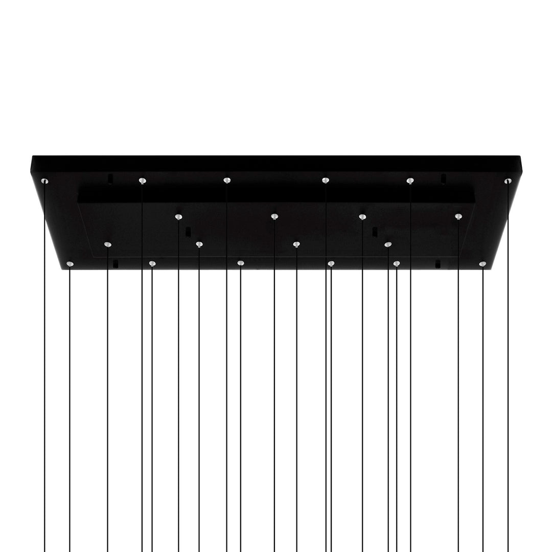 Integrated Led Black Chandelier