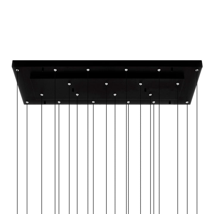 Integrated Led Black Chandelier