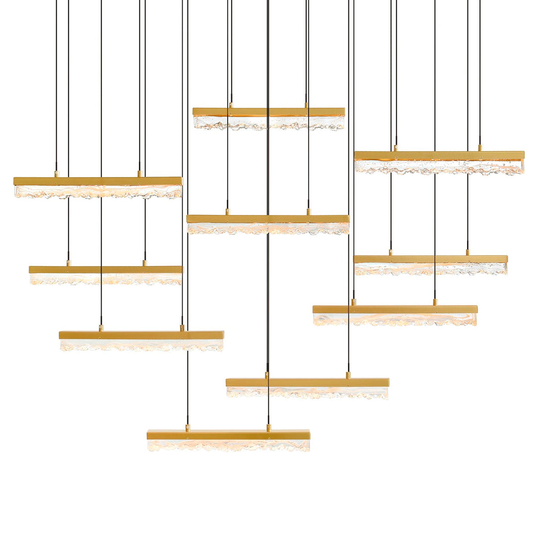 Integrated Led Brass Chandelier