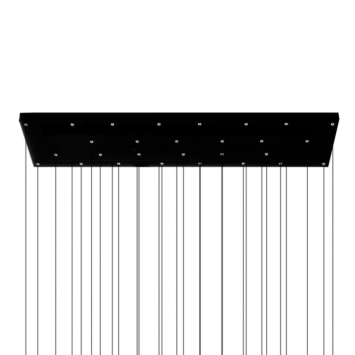 Integrated Led Black Chandelier
