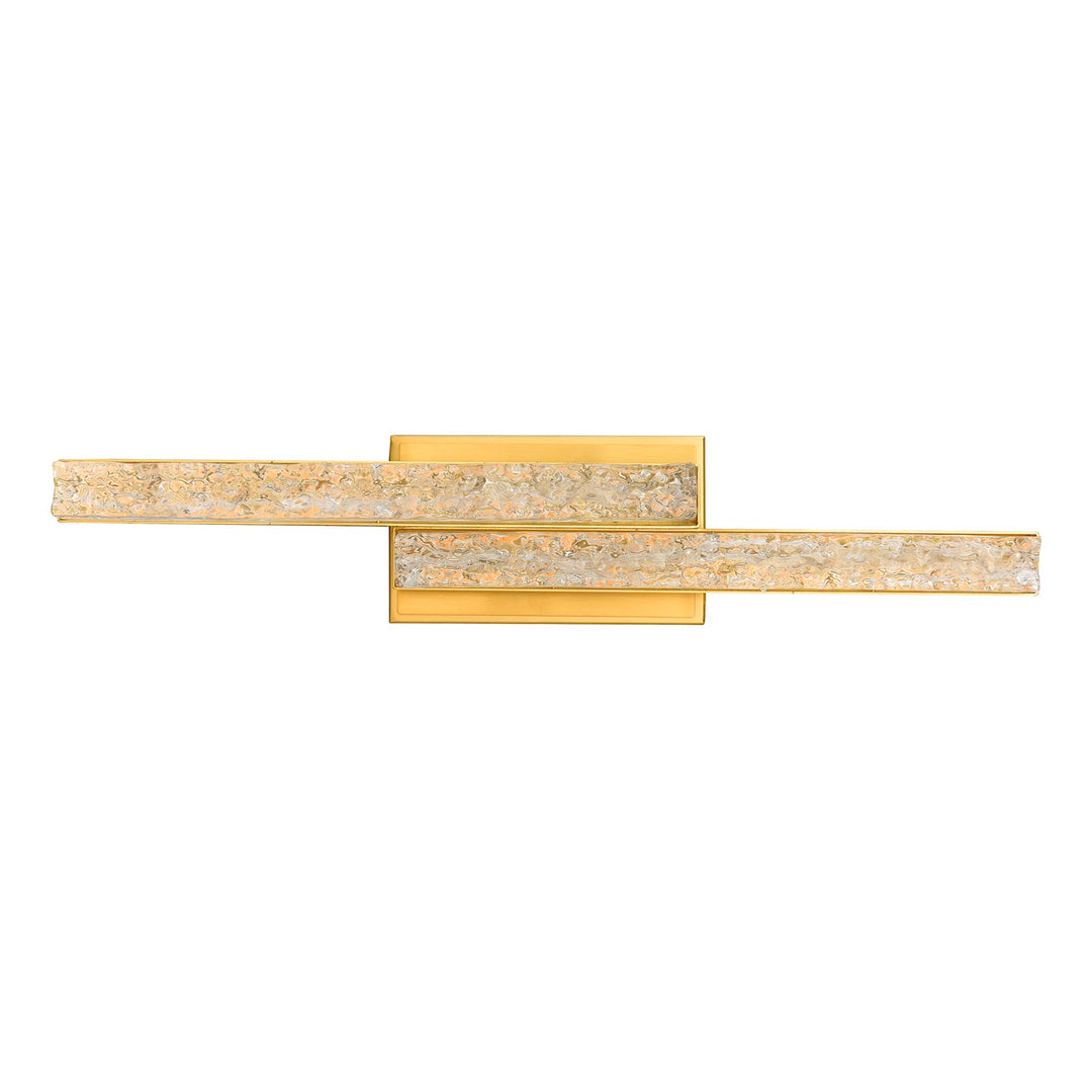 Integrated Led Brass Vanity Light by CWI Lighting