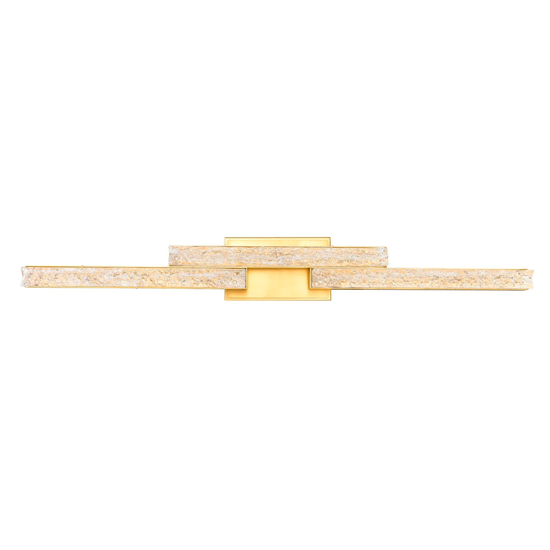 Integrated Led Brass Vanity Light by CWI Lighting