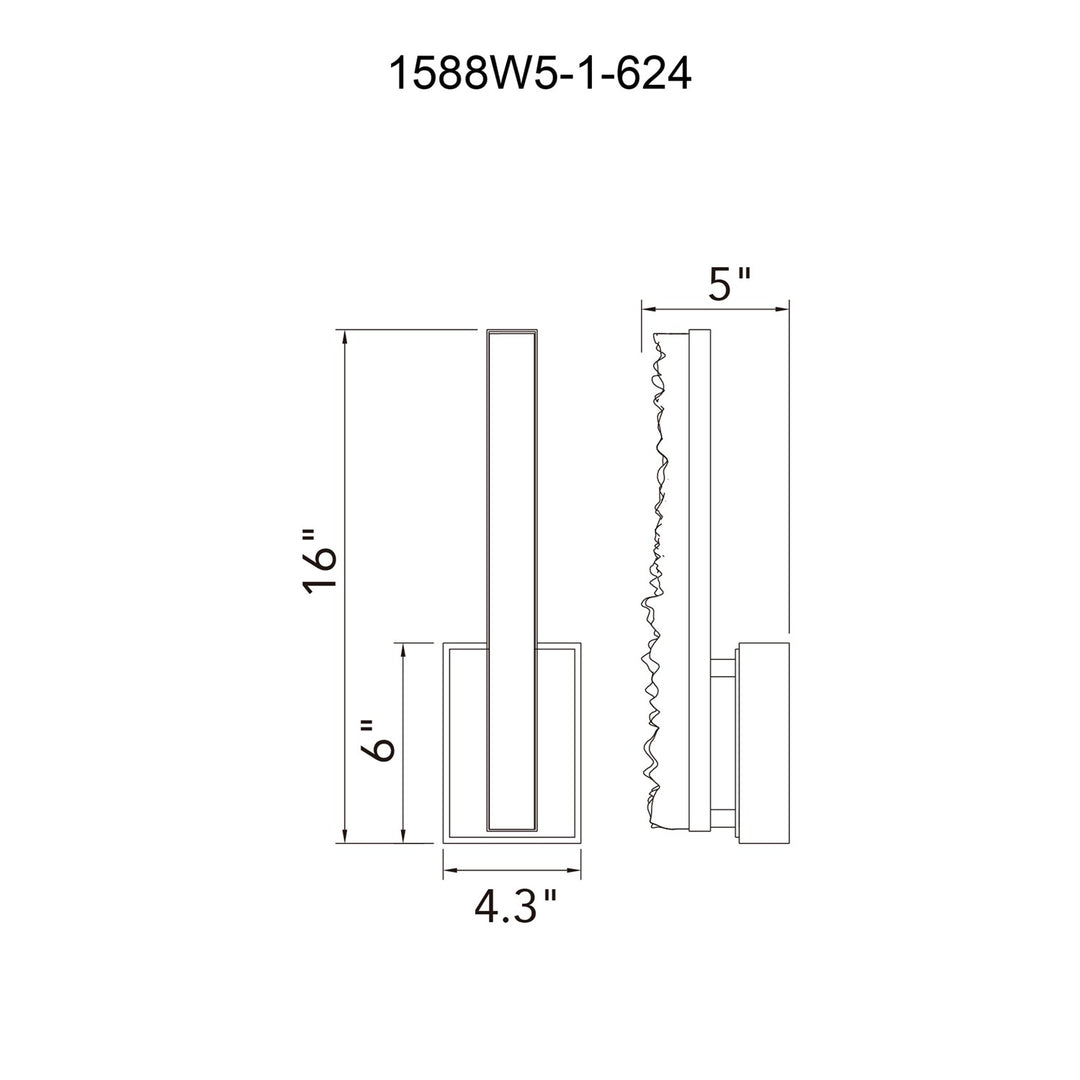 Integrated Led Brass Wall Light