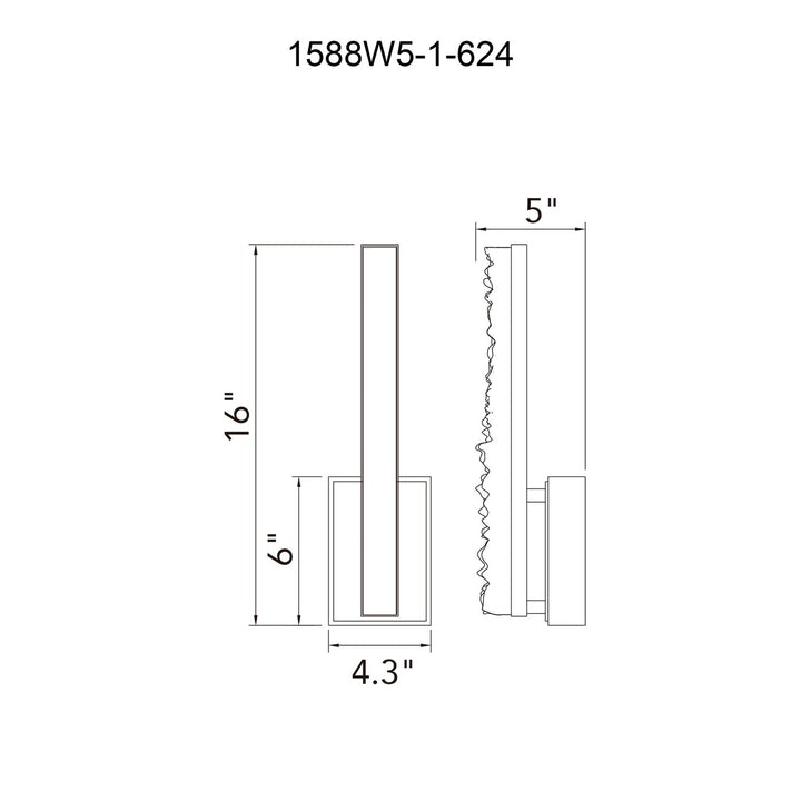 Integrated Led Brass Wall Light